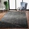 Homeroots 5 x 8 ft. Distressed Black Abstract Area Rug 395766 - alternate 4